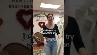 Congratulations to Ola!! We had so much fun helping you pick our your wedding dress💗