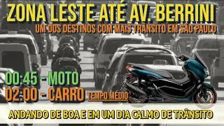 Atravessando a cidade de Scooter - Dureza para quem está de carro