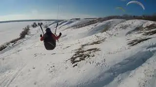 Зима. Первые полеты. Chasing camera