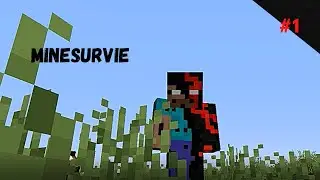 Ma 1ère vrai vidéo sur Minecraft (MineSurvie #1)