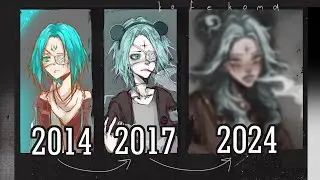 [speedpaint] Перерисовываю свой старый арт и рассказываю об этом [2014 | 2017 | 2024]