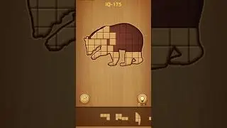 Making Bear 🐻 with wooden blocks#puzzle#gaming