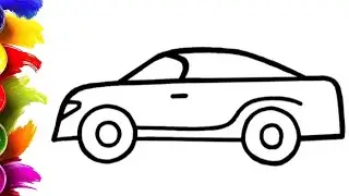 How to Draw a Car for Children / Easy Drawing Step by Step