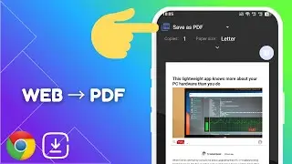 How to Save Web Pages as PDF in Chrome on Android