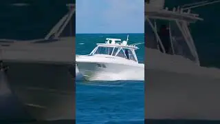 Magnificent Intrepid powering through the Haulover Inlet 💪🏼