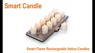 Smart Flame Rechargeable Votive Candles - Smart Candle