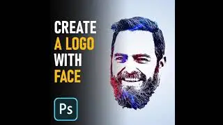 Turn your Face into a creative Logo with Photoshop. #youtubeshorts