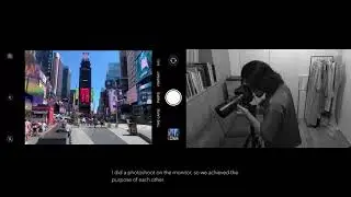 Remote photoshoot Around 42nd Street in New York from Japan