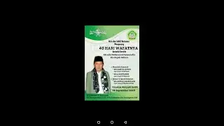 Pembukaan Do'a Dan Tahlil Bersama Mengenang 40 hari KH.Ade Muhamad Syamsudin