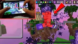 MCPE NEW Controls Handcam! (Hive Skywars Handcam)
