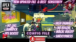 Apex Legends Mobile Config Script Mod File || ESP Aimbot || Hack 😃 or Not ? || Sensitivity Settings