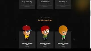 NFTverse Futuristic NFT Portfolio Elementor Template Kit collection collectibles