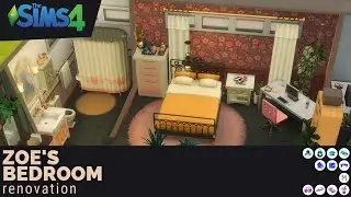 Zoe Patel's Bedroom Renovation | Sims 4 | Speed Build