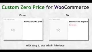 Preview Custom Zero Price for WooCommerce