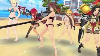 【Senran Kagura ~New Link~】New Year Ryōbi and Ryōna Skills Showcase + Combo Sninpi