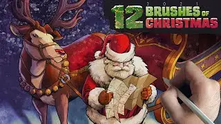 12 Brushes of Christmas 2021 for Procreate | A Gift from Manero Brushes!
