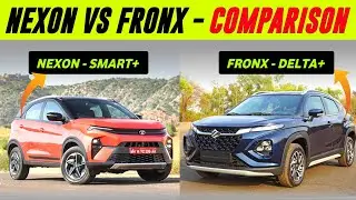 Tata Nexon Smart Plus vs Fronx Delta Plus || Fronx Delta+ vs Nexon Smart+ 2023 - Comparison (हिंदी)