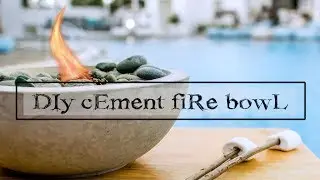 DIY CONCRETE FIRE BOWL - Garden Decor - life hacks