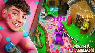 WE'RE HIDING in CANDYLAND?!😂 | Meccha Chameleon