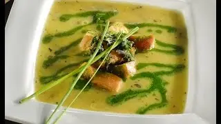 Corn Chowder With Chive Oil