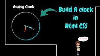 Build an Analog clock in ||HTML CSS|| #clock #js #css #html #time #try #make #code #learn #video