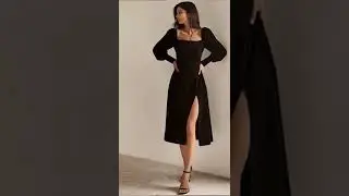 3 easy pose ideas, black dress edition 