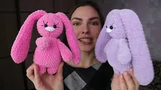 Зайчик из плюшевой пряжи, мастер-класс. Полная версия.