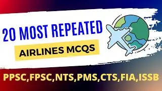 Important Airlines of different countries | FIA, PPSC, FPSC,NTS ,ASF MCQs about Airlines