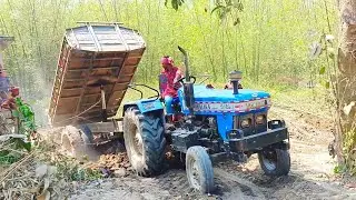 Digital Soil Unloading Video! By Sonalika DI 750 RX Tractor! Digital Unload Facility Of Tractors!