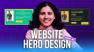 Website hero design with AI