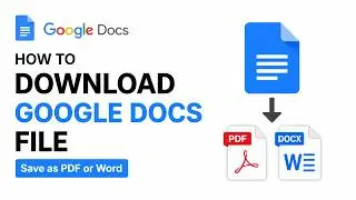 How to Download Google Docs Files (Save as PDF or Word) – Easy Tutorial