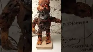 кошмарный мишка фредди из пластилина фнаф 4