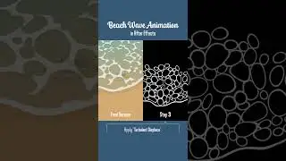 (After Effects) How to Create a Beach Wave Animation (Motion Graphics) 