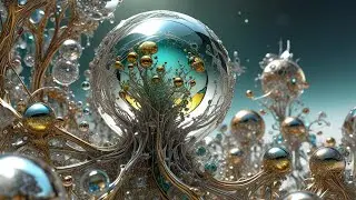 Crystal Flowers of Bubble World - AI Adaptation