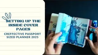 Setting up the inside cover of my Creffective planner