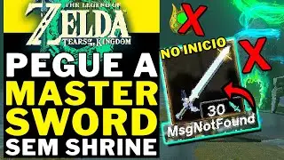 ZELDA TOTK - PEGUE A MASTER SWORD Q NAO DESCARREGA! SEM NENHUM SHIRINE E SEM ESTAMINA!!!! NO INICIO!