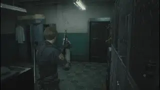 RESIDENT EVIL 2 Remake: Room's Mr.X Cannot Enter in the Police Station (Leon B)