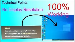 How to resolve Screen Display Error | Display not showing on LCD with graphics card resolution
