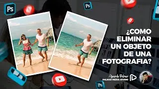 Cómo eliminar un objeto o una persona de una fotografía en Photoshop con Pincel Corrector Puntual