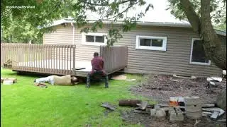 How to Move a Deck without Dismantling it/ Tips & Tricks /Two Man Job