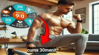 Olahraga 30 Menit di Rumah Tanpa Alat - Bakar Lemak dan Bentuk Otot Tanpa Gym! ||Motivasi