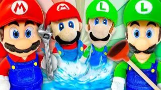 Crazy Mario Bros: Mario Meets Movie Mario!