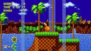 Can I beat Green hills act 1 with tails without killing any robots *sonic mania plus