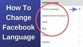 How to Change Facebook Language 2024 | PC - Desktop
