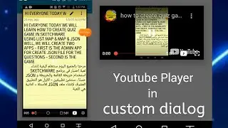Create YouTube Player in Custom Dialog 👨🏻‍💻📹 !