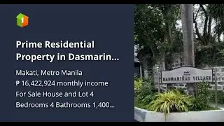 Prime Residential Property in Dasmarinas Village, Makati