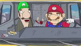 The Mario Brothers Get In A Car Crash (Animated Parody)