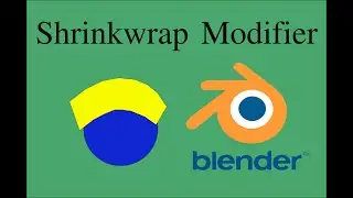 Como usar SHRINKWRAP MODIFIER BLENDER