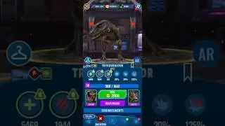 Max Apex Lvl 30 TRYKOVENATOR- New Moves?? (Jurassic World Alive)