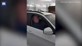 Man threatens to knock shoppers head off in car park spat